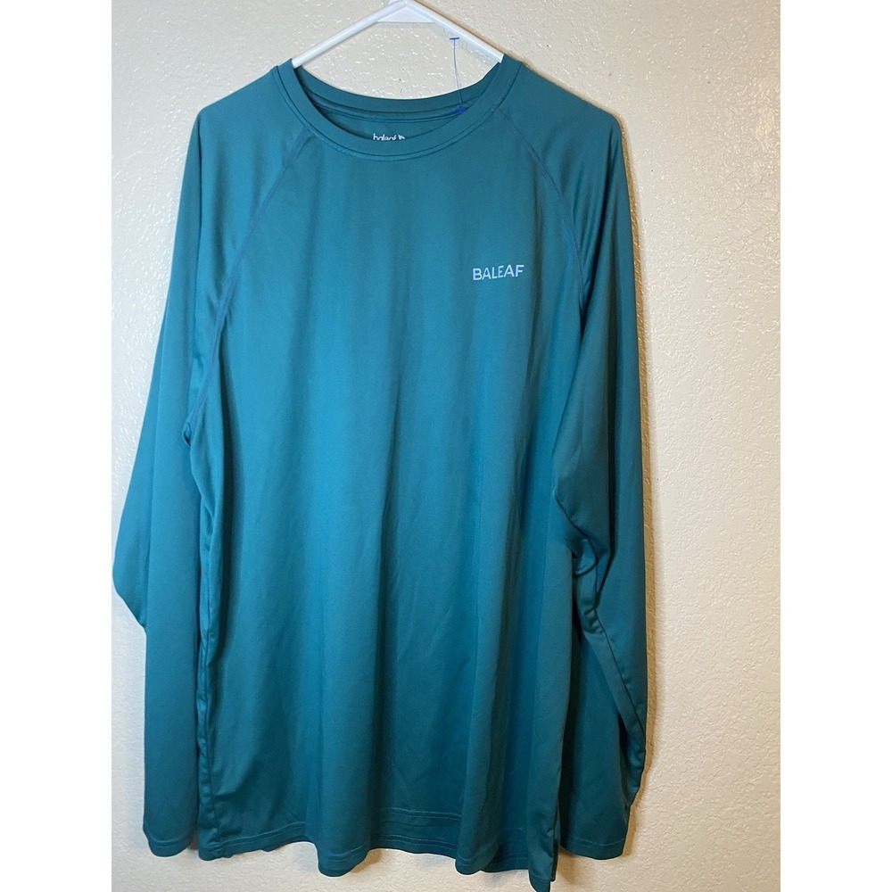 baleaf Men's Sun Protection Shirts UV SPF T-Shirts UPF 50+ Long Large, Blue